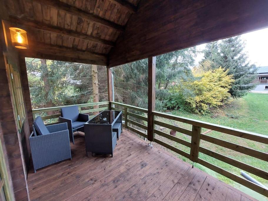 Appartement Tiny House Am Teich à Garnsdorf Extérieur photo
